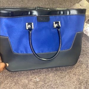 Blue and black Ralph Lauren mini tote bag